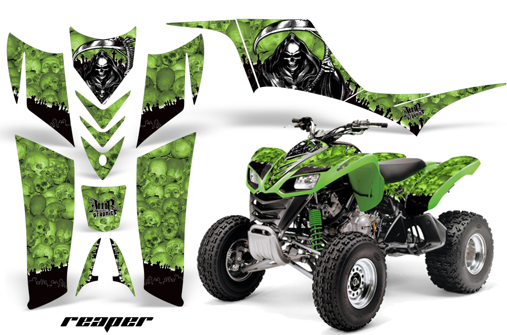 Kawasaki KFX 700 Graphics reaper green